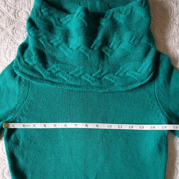 Teal Banana Republic Cowl Neck Knit Sweater - Picture 3 of 10